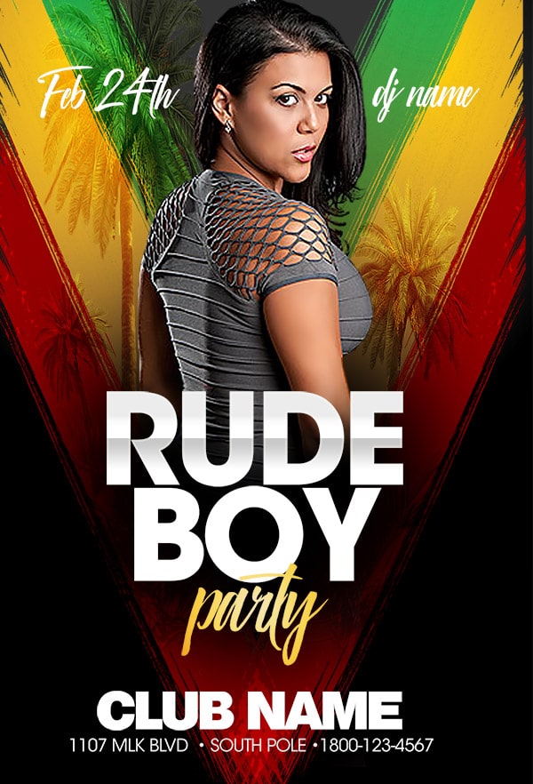 Rude Boy Party rude boy party Music flyers