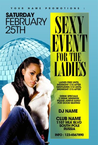 Sexy Ladies Event sexy ladies event Event flyers