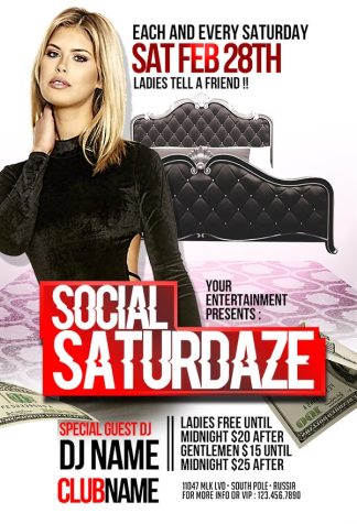 Social Saturdays Event social saturdays event Event flyers