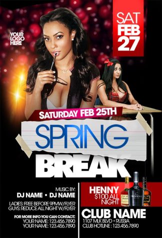 Spring Break Costume spring break costume Seasonal flyers