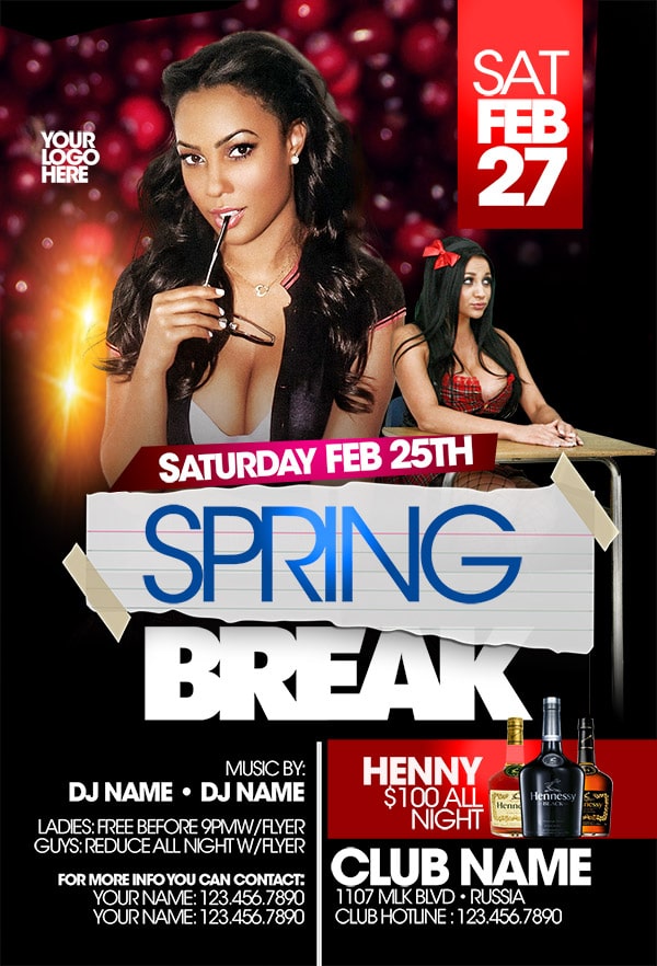 Spring Break Costume spring break costume Seasonal flyers