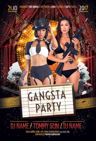 Gangsta Party gangsta party Music flyers