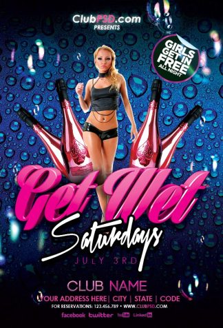 Get Wet get wet Event flyers