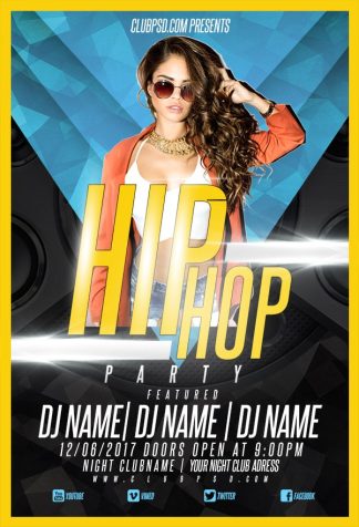 Hip Hop Party hip hop party Music flyers