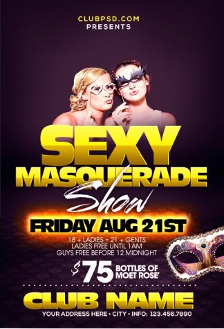 Masquerade Show masquerade show Event flyers