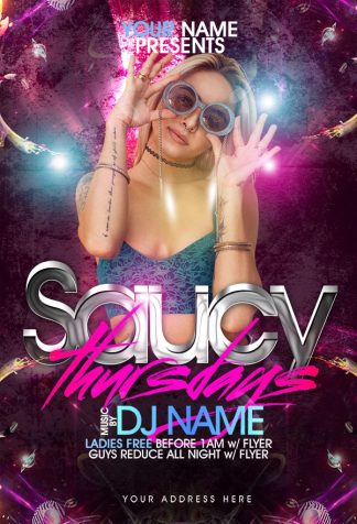 Saucy Party saucy party Event flyers