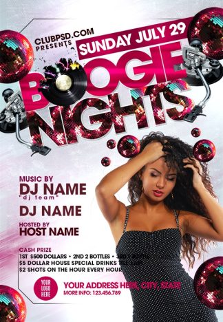 Boogie Nights boogie nights Music flyers