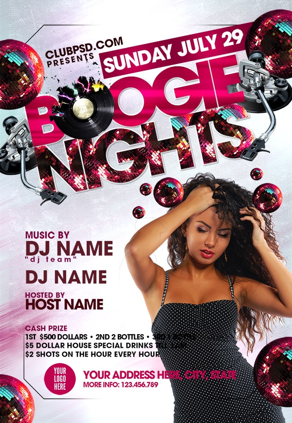 Boogie Nights boogie nights Music flyers