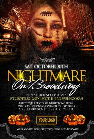 Nightmare nightmare Seasonal flyers