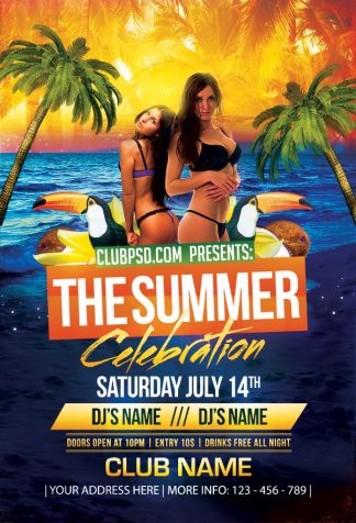 Summer Celebration summer celebration Seasonal flyers