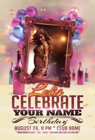 Hot Birthday hot birthday Event flyers