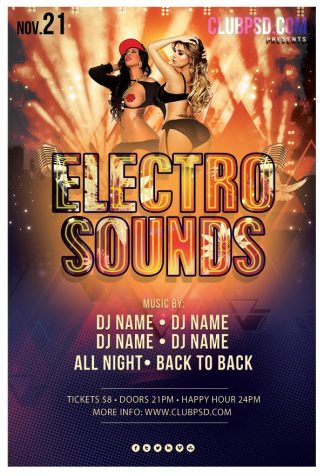 Electro Sounds electro sounds Music flyers