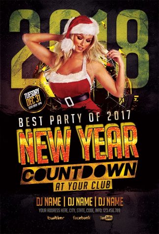 Happy New Year happy new year Seasonal flyers