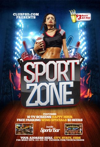 Sports Zone sports zone Event flyers