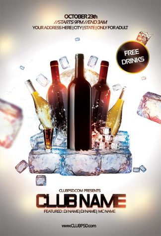 Free Drinks Party free drinks party Event flyers