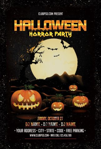 Halloween Horror Party halloween horror party Seasonal flyers
