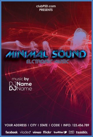 Minimal Sound Music minimal sound music Music flyers