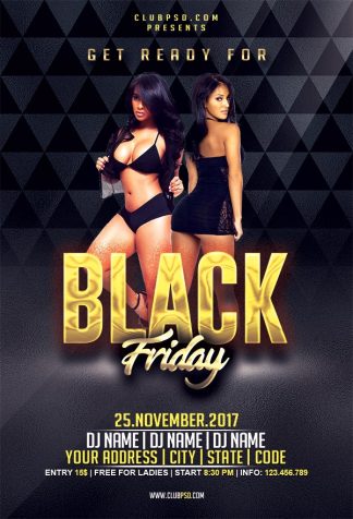 All Black Friday all black friday Seasonal flyers