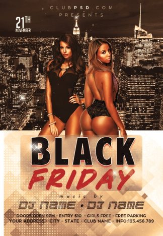 Black Friday Night black friday night Seasonal flyers