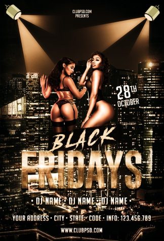 Black Friday Party Night black friday party night Seasonal flyers