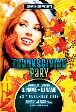 Hot Thxgiving Party hot thxgiving party Seasonal flyers