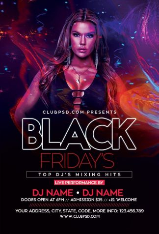 Neon Black Friday neon black friday Seasonal flyers