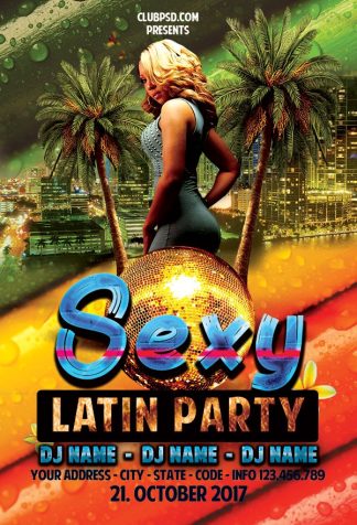 Sexy Latin Party sexy latin party Event flyers
