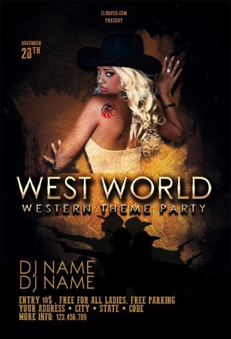 West World west world Event flyers