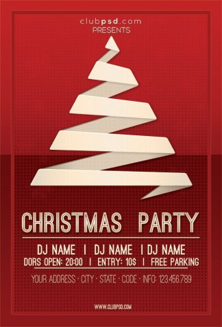 Christmas Tree Party christmas tree party Seasonal flyers