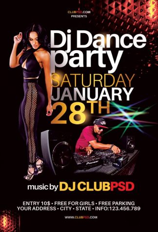 Dj Dance Party dj dance party Music flyers