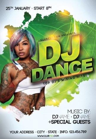 Green Dance Party green dance party Music flyers