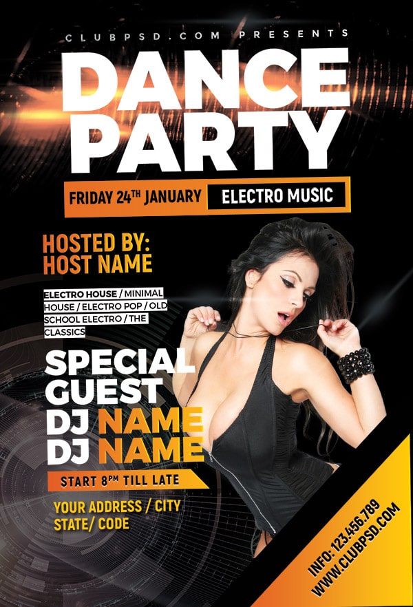 Hot Dance Night hot dance night Music flyers