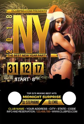 New Year Bikini Party new year bikini party Seasonal flyers