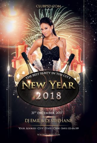 New Year Drinks Party new year drinks party Seasonal flyers