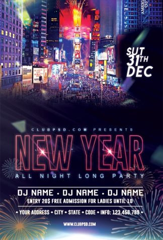 New Year Street Party new year street party Seasonal flyers