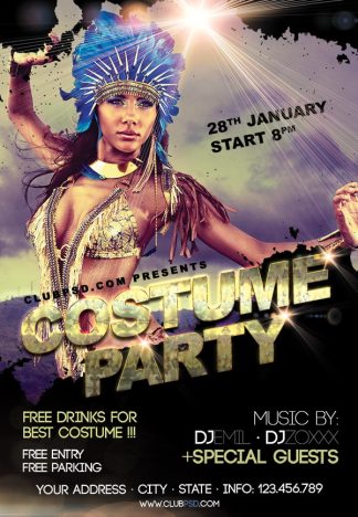 Exotic Costume Party exotic costume party Event flyers