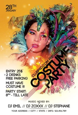 Hot Costume Party hot costume party Event flyers