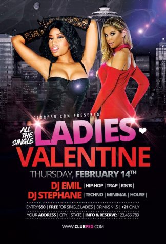 Ladies Valentine ladies valentine Seasonal flyers
