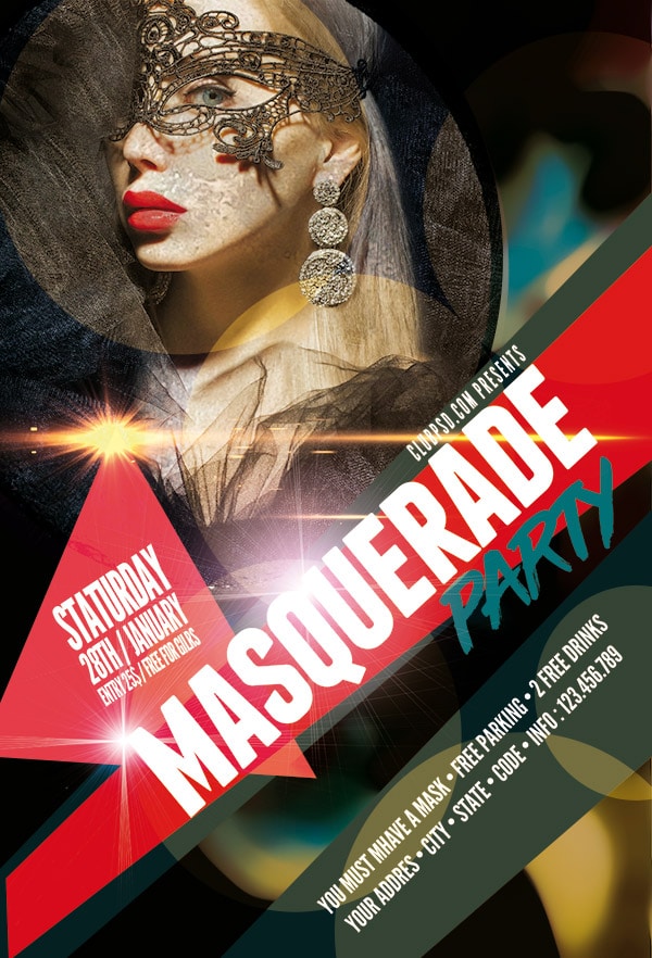 Masquerade Party Night masquerade party night Event flyers