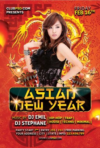 New Asian new asian Community flyers