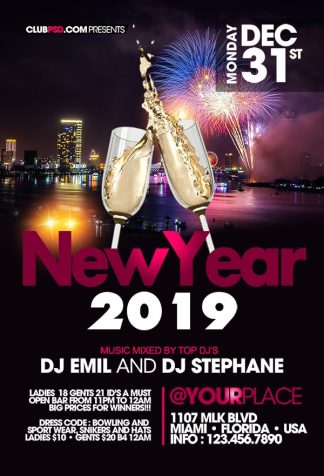 New Year Party Night new year party night Seasonal flyers