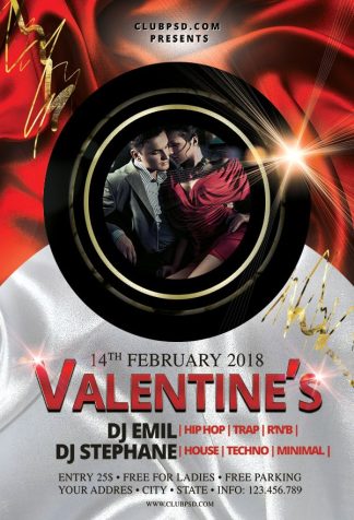 Retro Valentine retro valentine Seasonal flyers