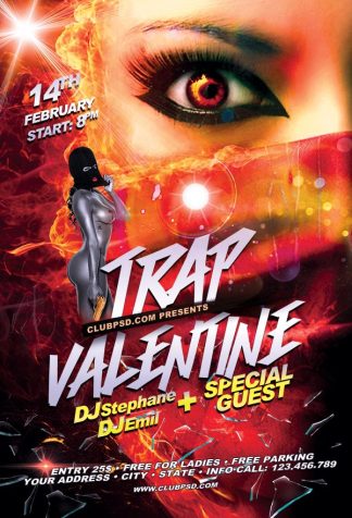 Trap Valentine trap valentine Seasonal flyers