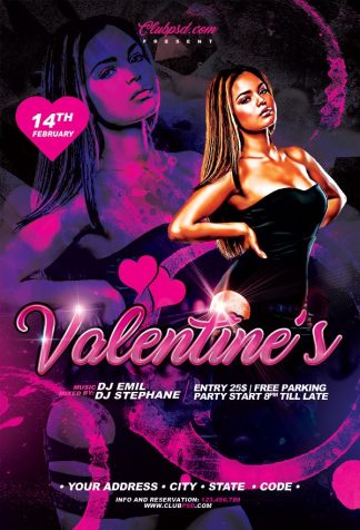 Valentine Sexy Party valentine sexy party Seasonal flyers