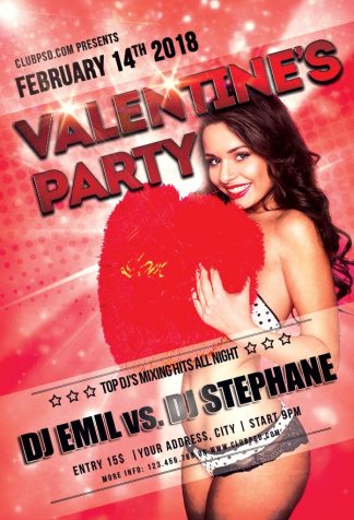 Valentines Party Night valentines party night Seasonal flyers