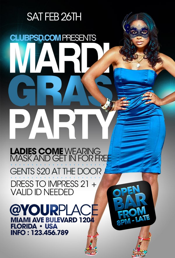 Mardi Gras Day mardi gras day Seasonal flyers