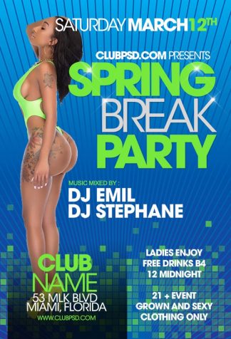 Spring Break Big Booty spring break big booty Seasonal flyers