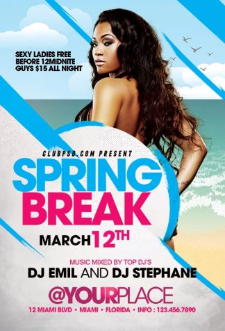 Spring Break Hot Party spring break hot party Seasonal flyers