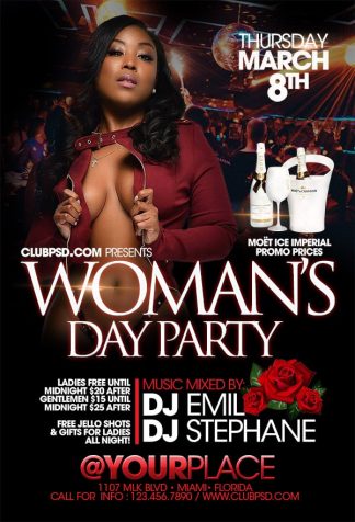 Woman Day Sexy Party woman day sexy party Event flyers