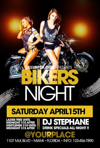 Bikers Night bikers night Event flyers